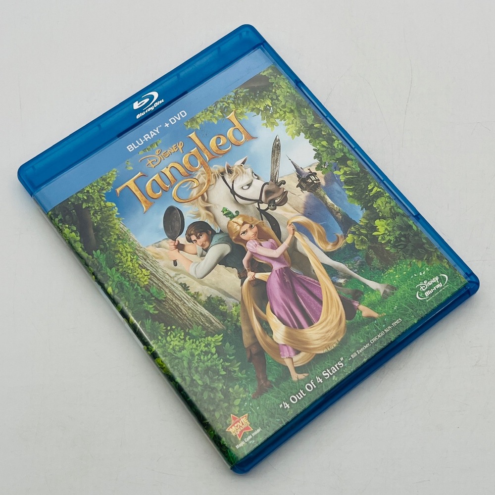 Disney Tangled Blu-ray DVD 2-Disc Combo Pack Animated Movie Rapunzel 106434A